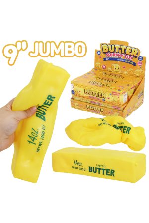 JUMBO 9 Inch Butter Oil Jelly Zero Rebound TPR Squishy