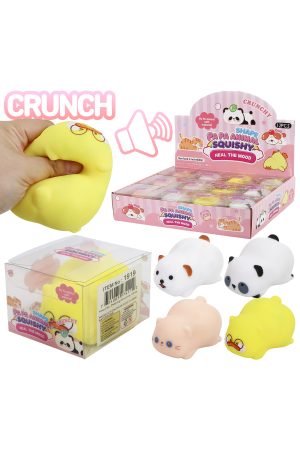 Assorted Animals Zero Rebound TPR Crunchy Bead Slime Squishy