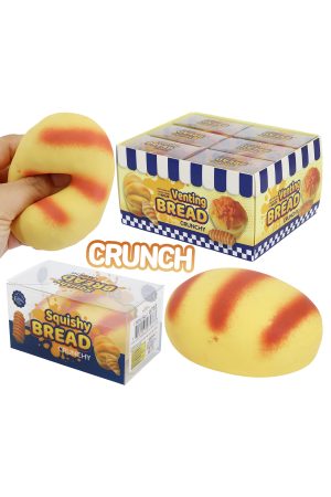 Bread Loaf Zero Rebound TPR Crunchy Bead Slime Squishy
