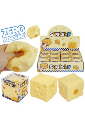 Cheese Coconut Oil Jelly Zero Rebound Squishy - 2.2 Inch