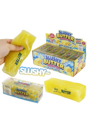 Yellow Salted Butter Granular Slushy Filled Squishy Toy