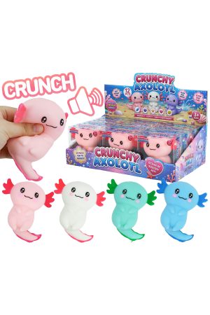 Cute Axolotl Zero Rebound TPR Crunchy Bead Slime Squishy
