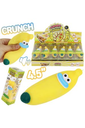 Goofy Banana Crunchy Bead Slime Filled Zero Rebound Squishy