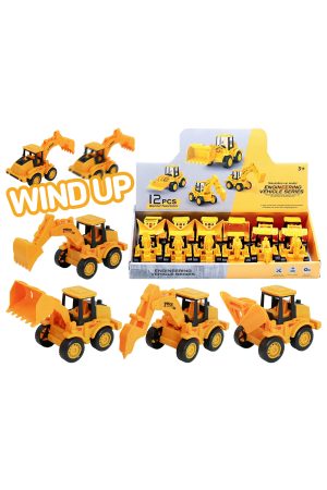 Construction Engineering Vehicles Pull Back Mini Wind-up Toy